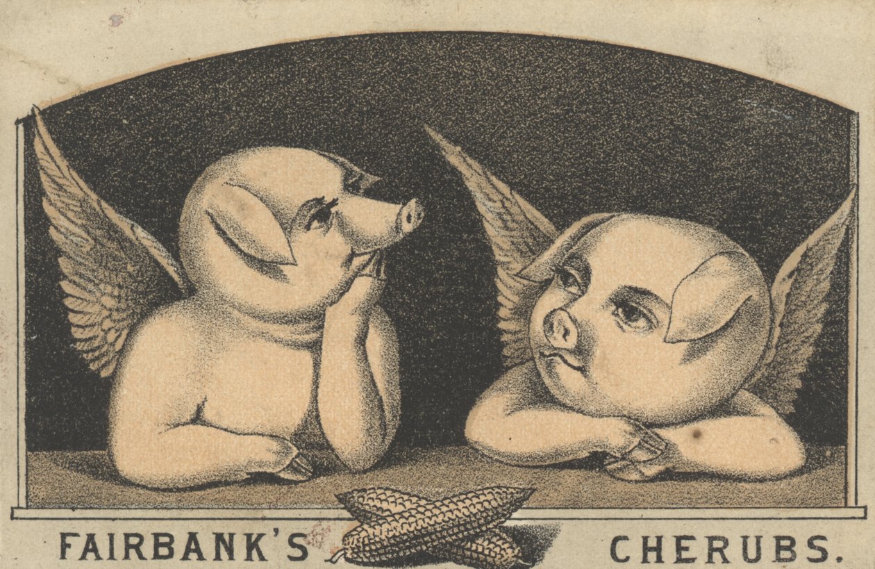 Chérubins de Fairbanks, publicité pour le saindoux de Fairbank, c.1880 - American School