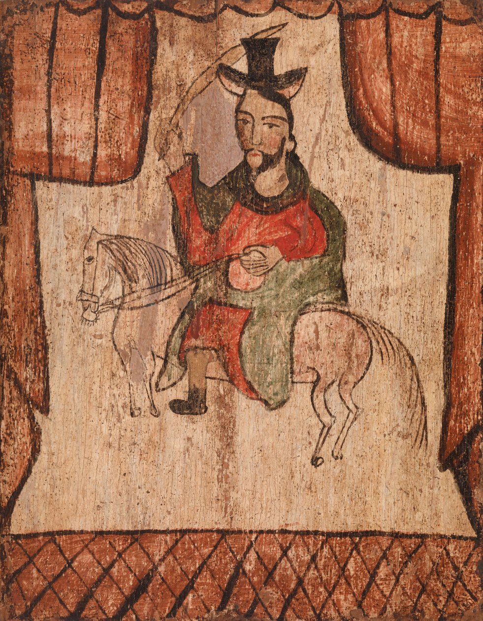 Figure à cheval - American School