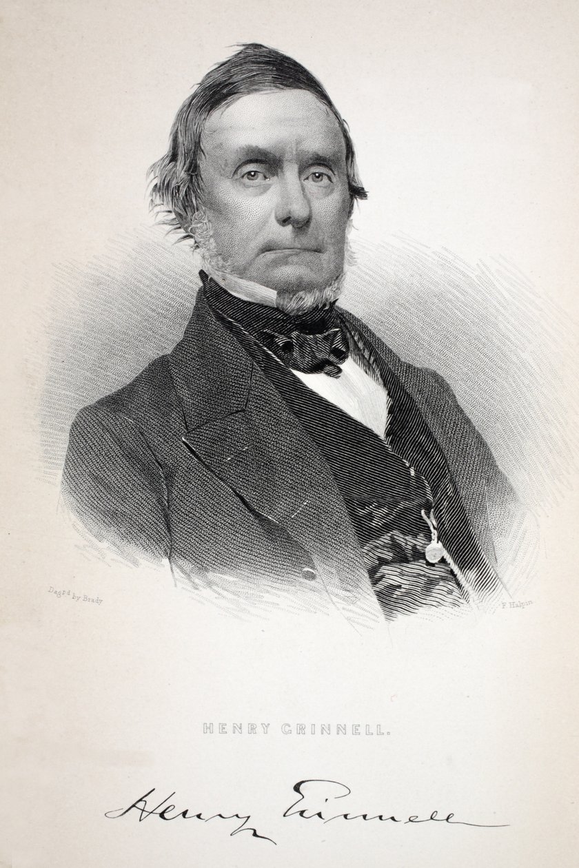 Henry Grinnell, illustration de Henry Grinnell (1799-1874); La deuxième Expédition Grinnell à la Recherche de Sir John Franklin..., 1856 - American School