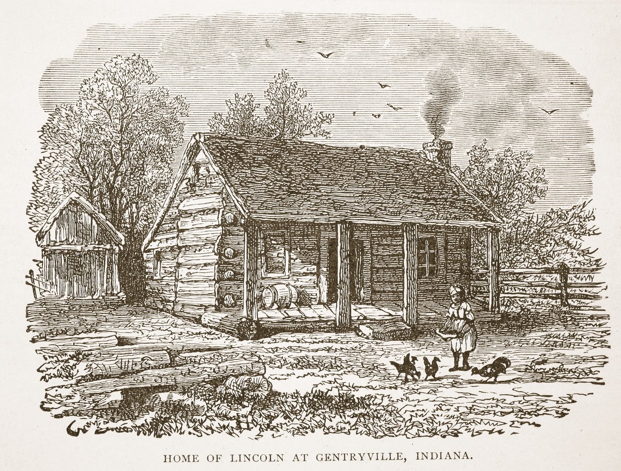 Maison de Lincoln à Gentryville, Indiana, d