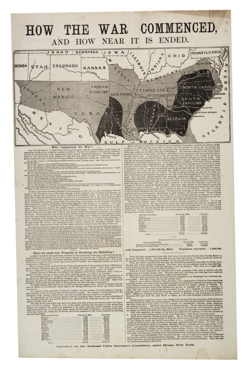 Comment la guerre a commencé, et comment elle est près de se terminer, 1er octobre 1864 - American School
