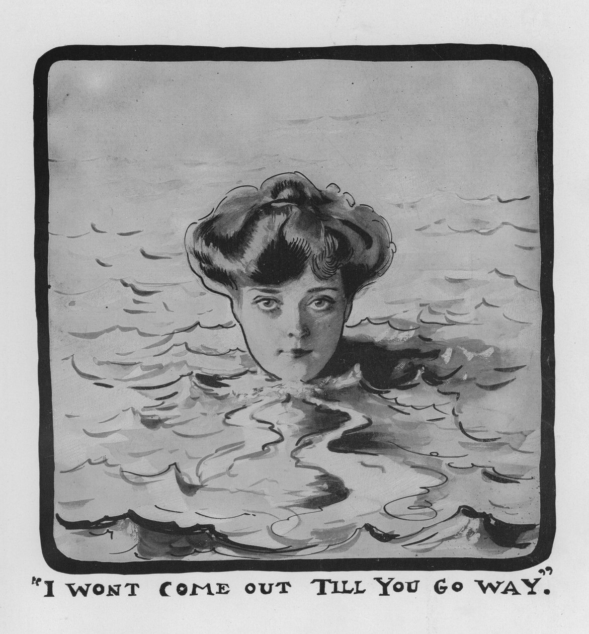 Je ne sortirai pas tant que tu ne seras pas parti (litho) - American School