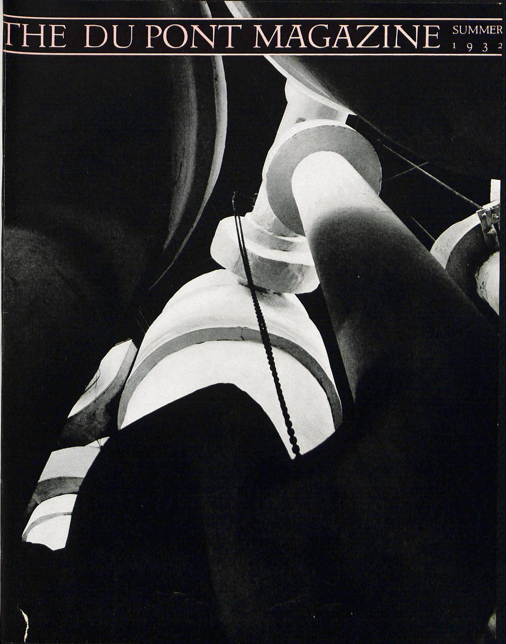 Usine industrielle, couverture du DuPont Magazine, été 1932 - American School