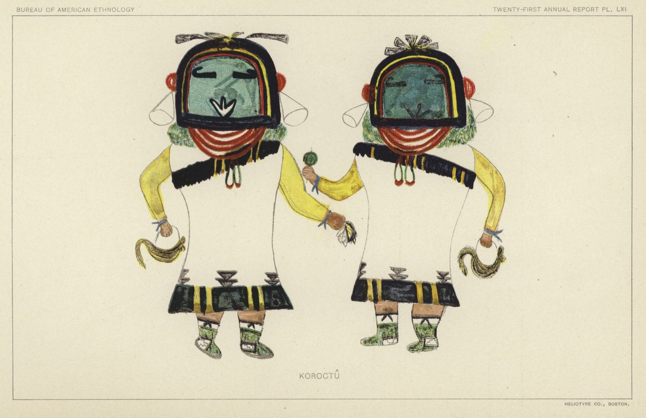 Koroctu (lithographie couleur) - American School
