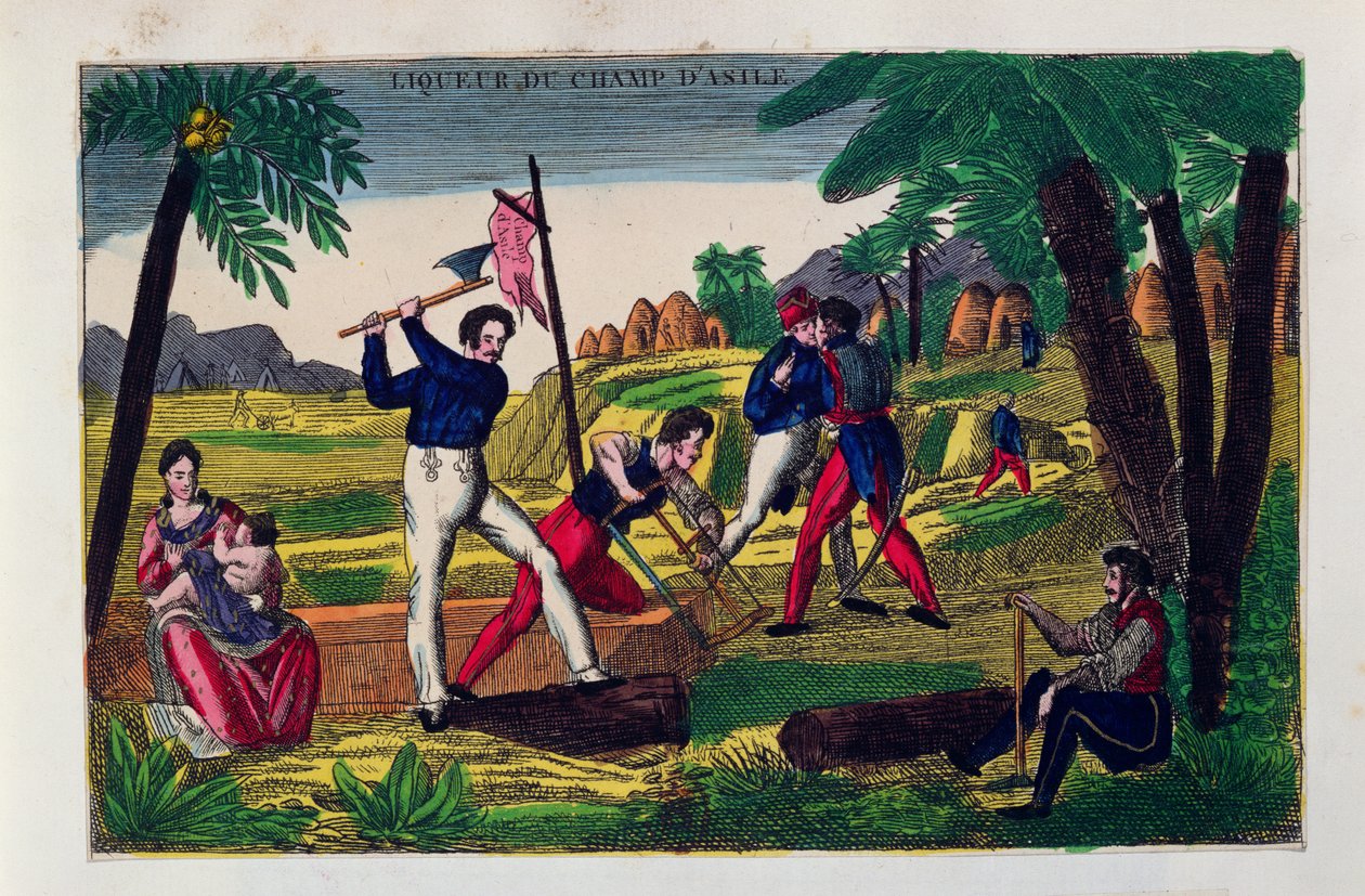 Étiquette pour la liqueur Champ d