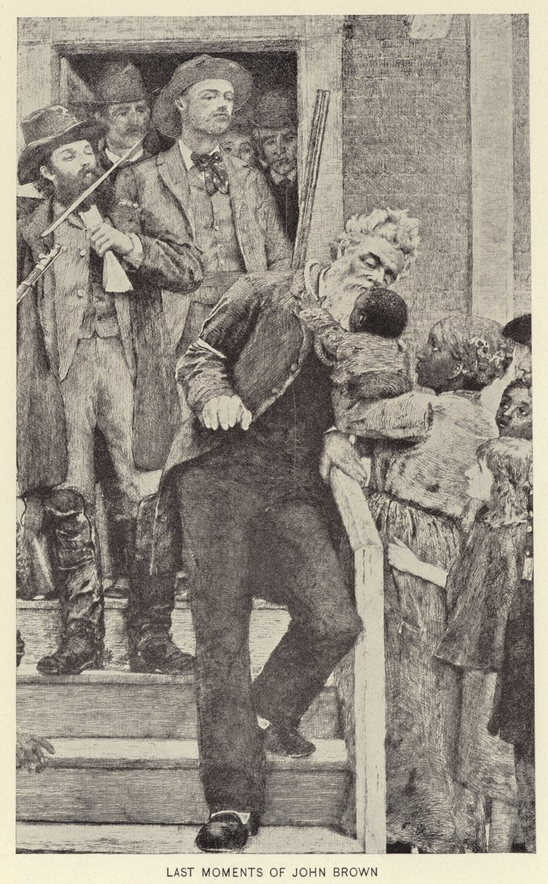 Les derniers instants de John Brown (litho) - American School