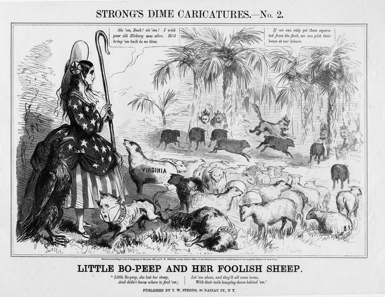 La petite Bo-Peep et ses moutons stupides - American School