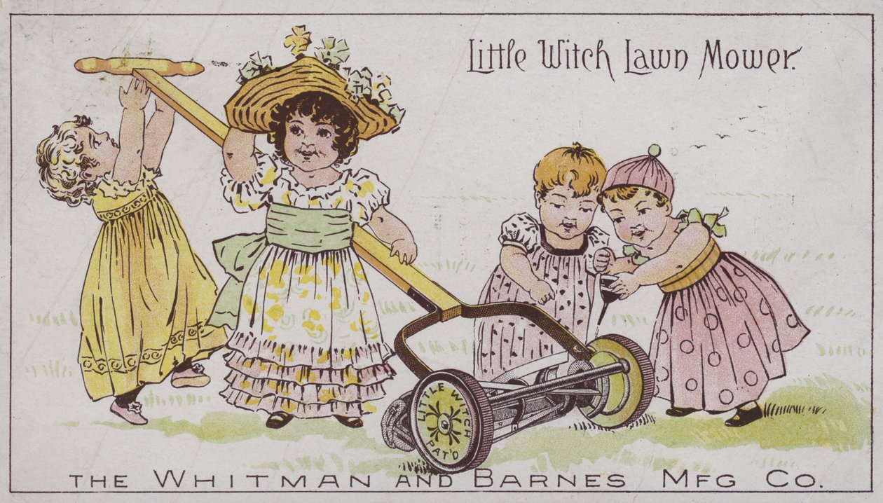 Petite sorcière tondeuse (chromolitho) - American School