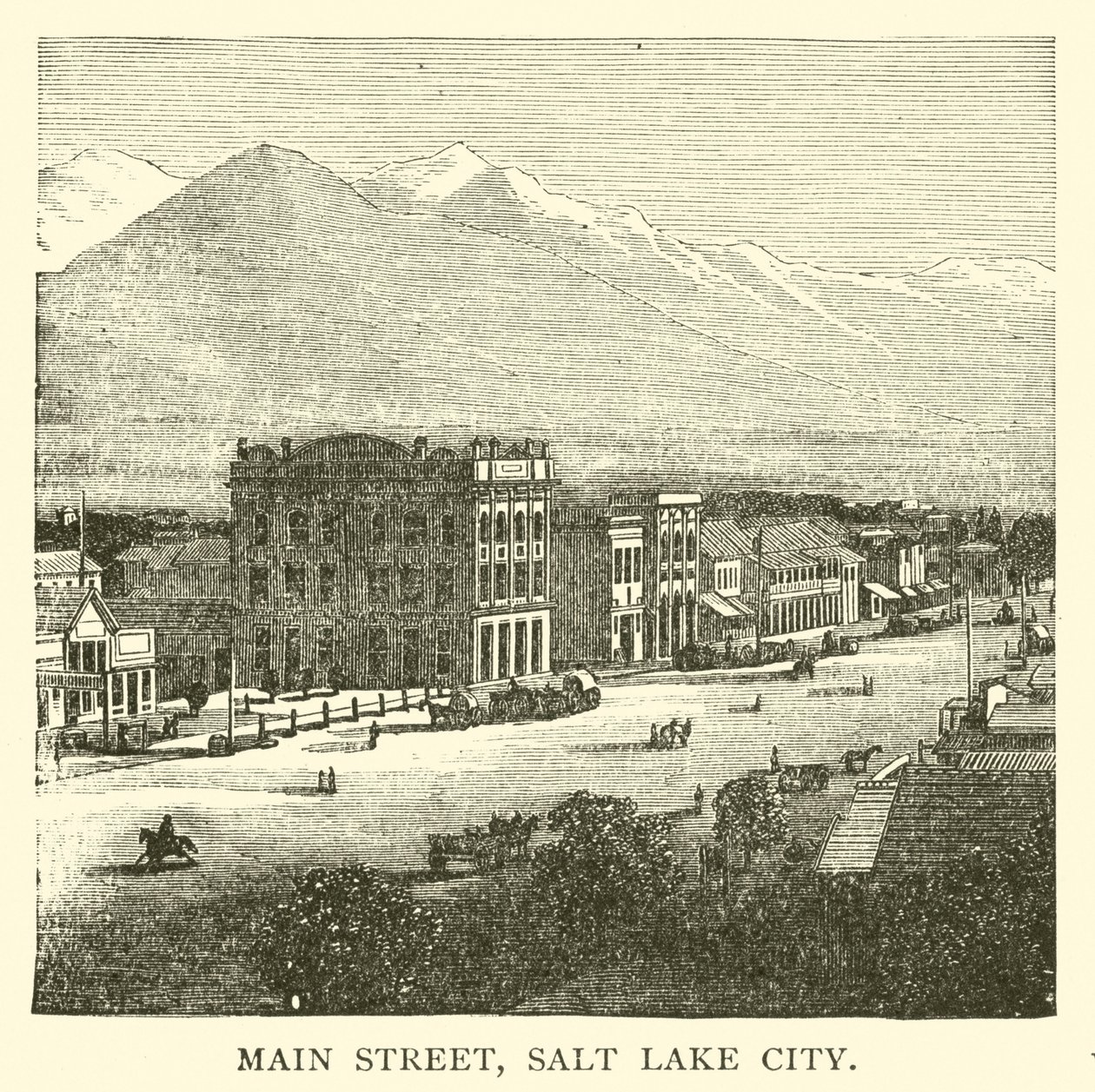 Main Street, Salt Lake City (gravure) - American School
