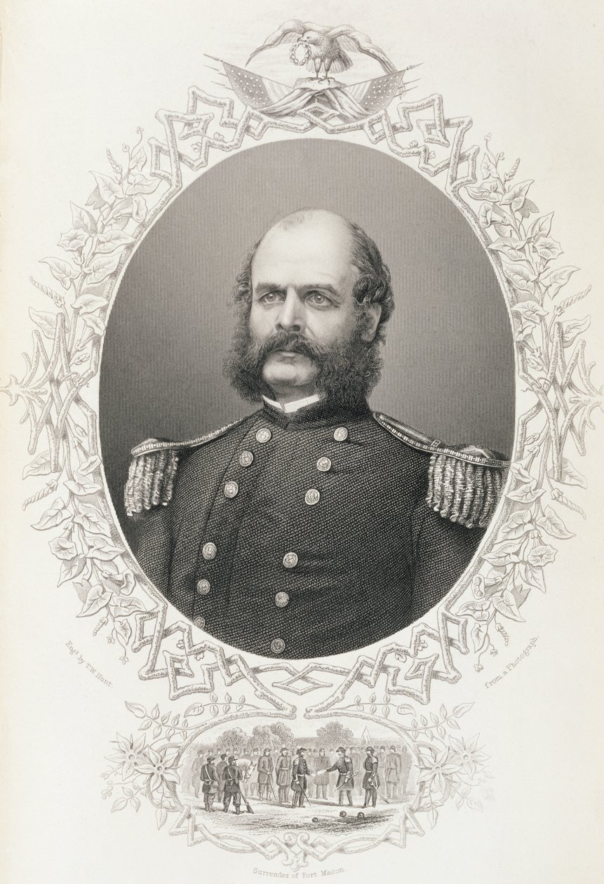 Major General Ambrose Everett Burnside, de 