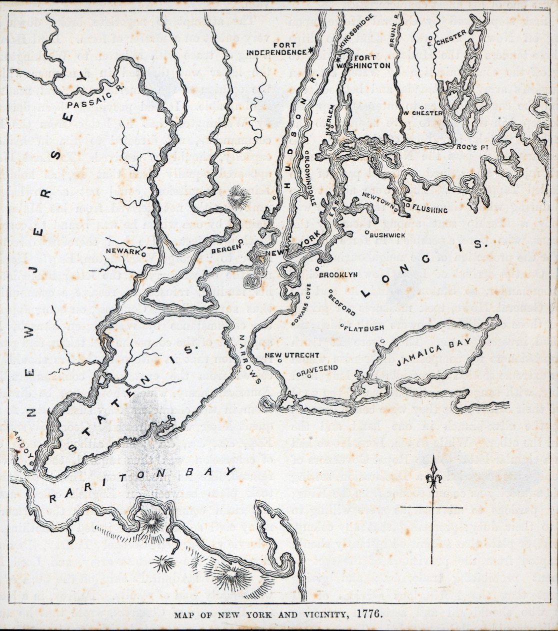 Carte de New York et des environs - American School