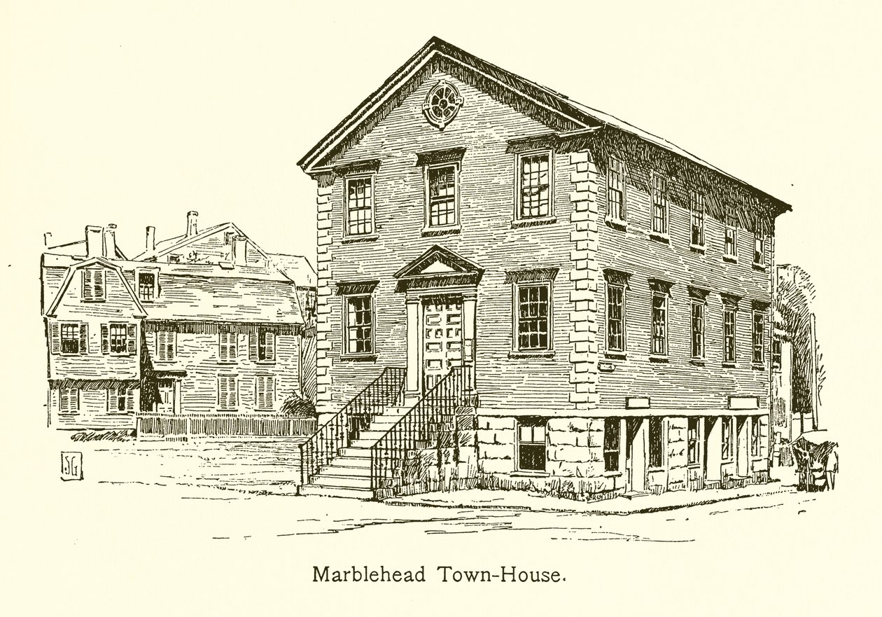 Marblehead Town-House (gravure) - American School