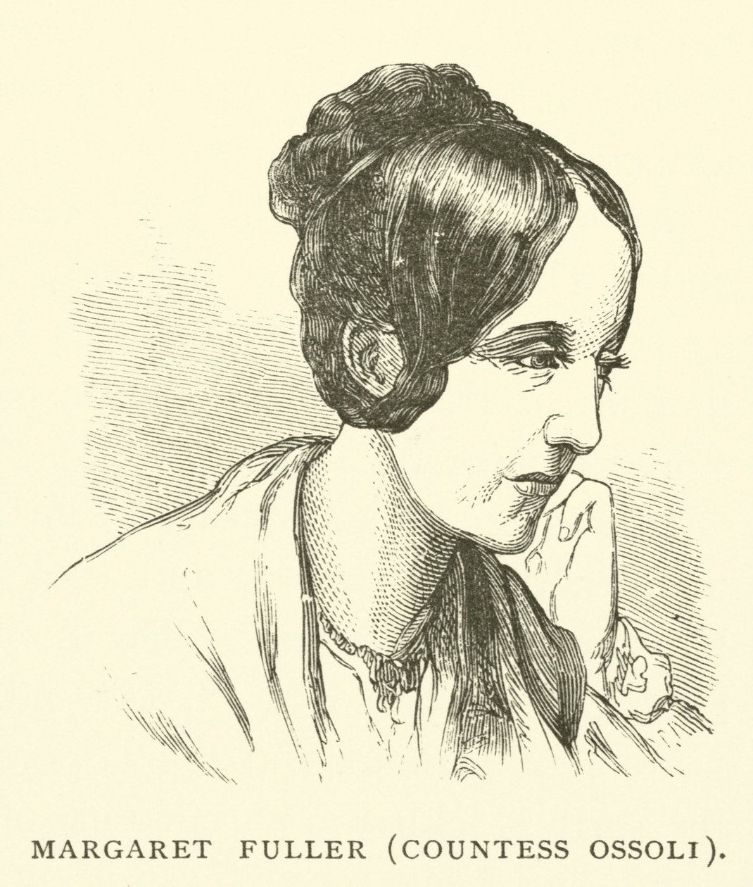 Margaret Fuller, comtesse Ossoli, journaliste américaine et militante des droits de la femme (gravure) - American School