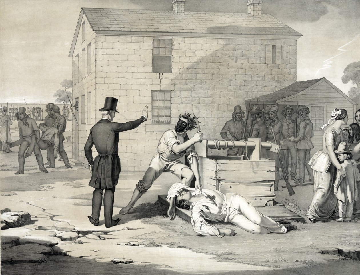 Martyr de Joseph et Hyrum Smith à la prison de Carthage, 27 juin 1844, 1851 - American School