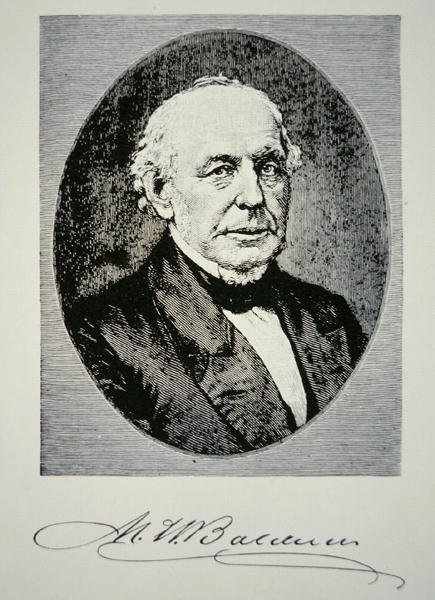 Matthias William Baldwin (1795-1866) fondateur de Baldwin Locomotive Works en 1831 - American School