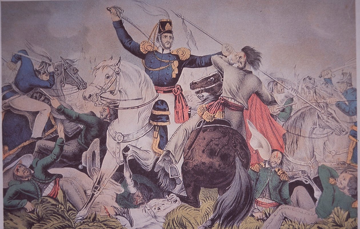 Guerre américano-mexicaine (1846-48), combat du colonel Harney à Madelin près de Veracruz - American School