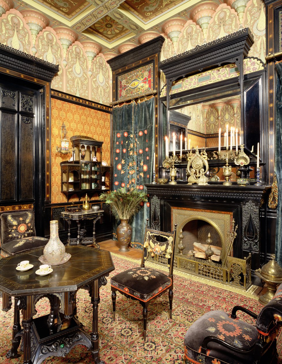 Salle de Fumée Mauresque, Maison John D. Rockefeller, vers 1864-81 - American School