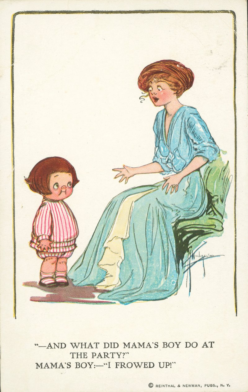 Mère demandant à son petit garçon ce qu