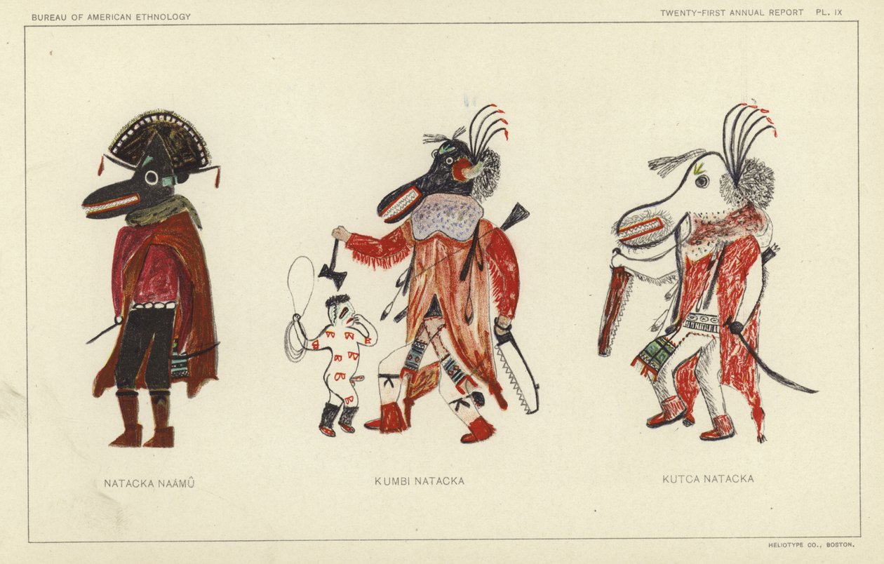 Natacka Naamu, Kumbi Natacka, Kutcka Natacka (lithographie couleur) - American School