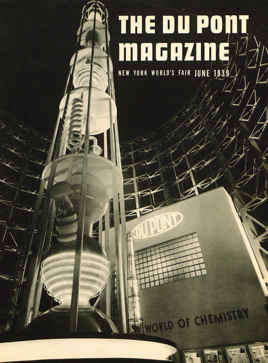 Foire mondiale de New York, couverture du DuPont Magazine, juin 1939 - American School