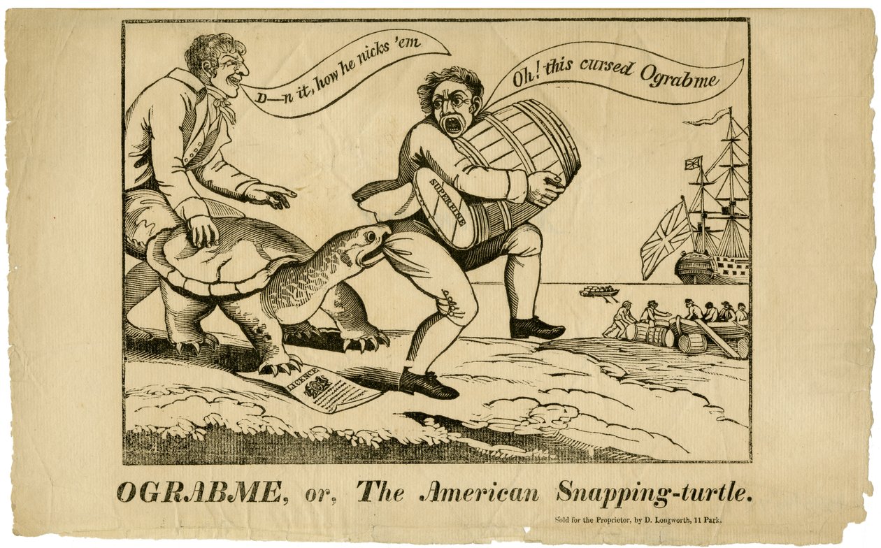 Ograbme, ou La tortue mordante américaine, 1808 - American School