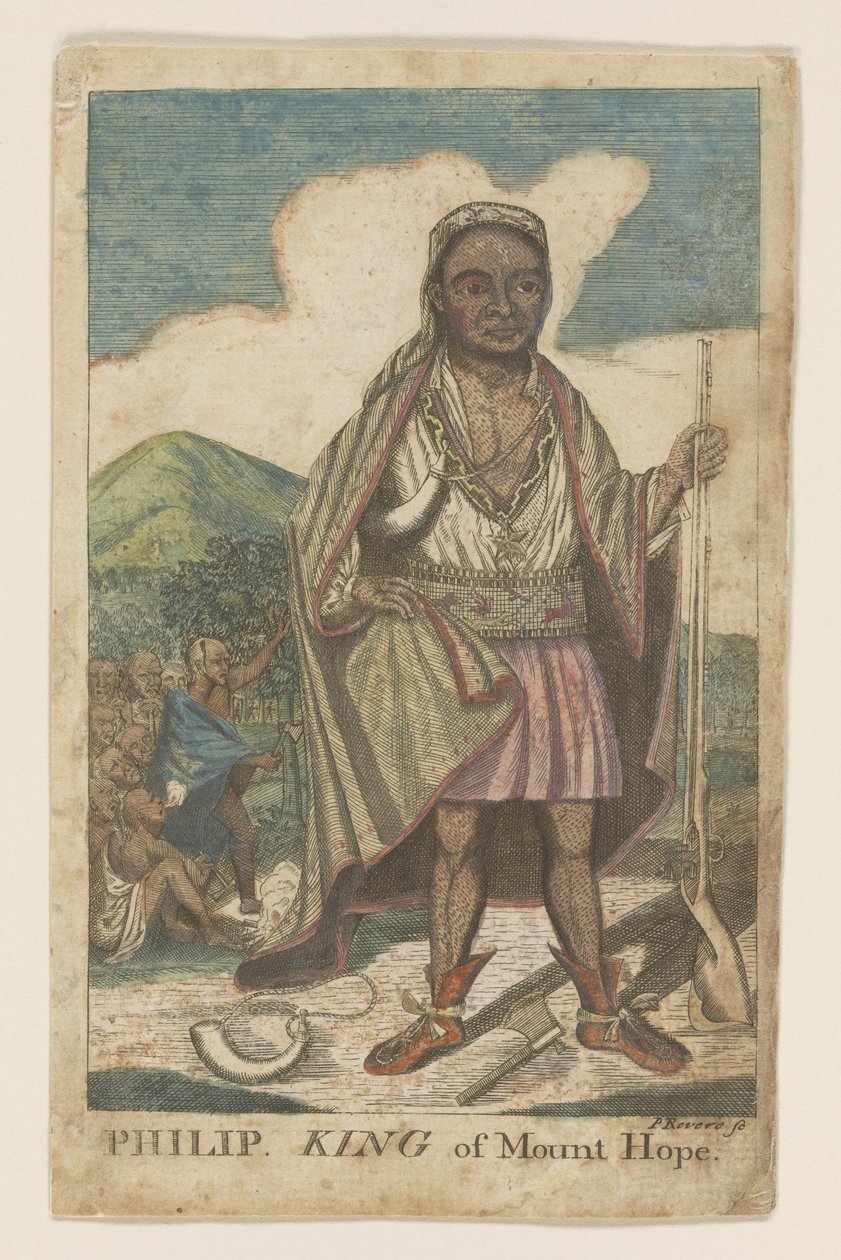 Phillip, Roi de Mount Hope, pub. 1772 - American School