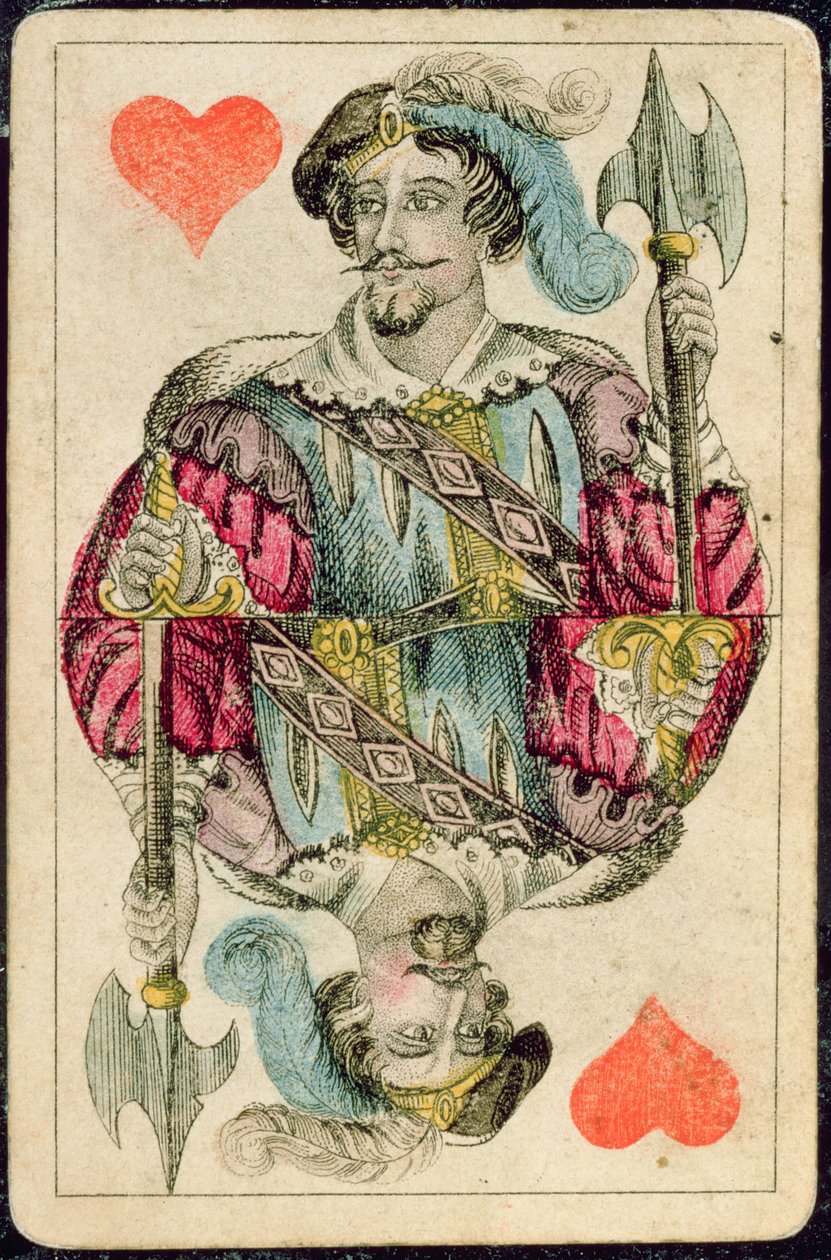 Carte à jouer : Valet de Cœur - American School