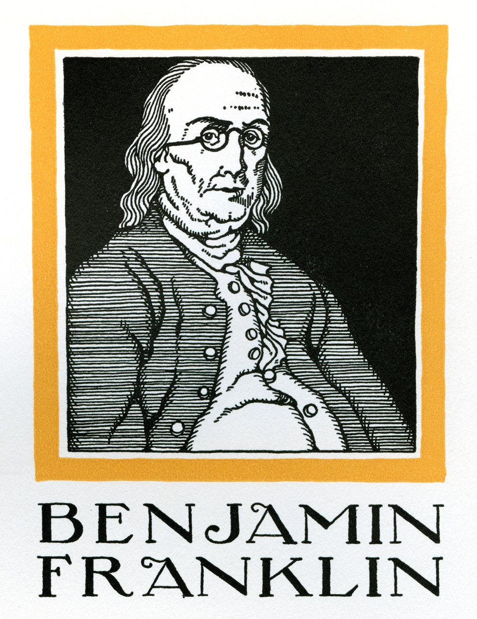 Portrait de Benjamin Franklin - American School