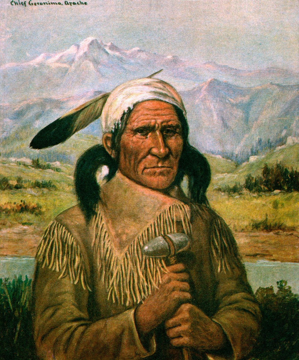 Portrait de Geronimo - American School
