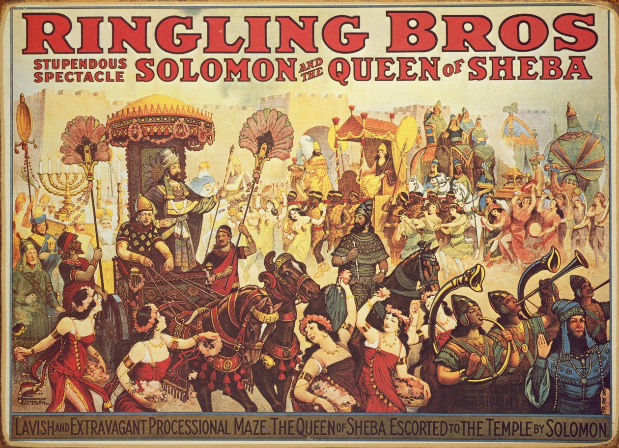 Affiche publicitaire pour le cirque 