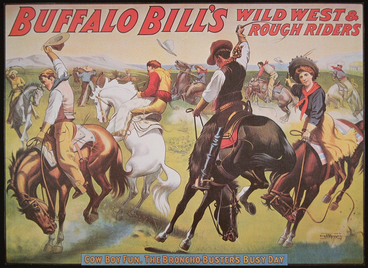 Affiche du spectacle Wild West de Buffalo Bill (1846-1917) - American School