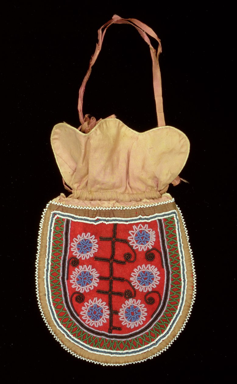 Pochette (tissu et perles) - American School
