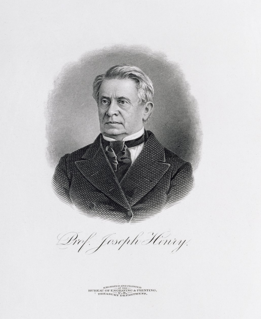 Professeur Joseph Henry (1797-1878) de la page de titre de A Memorial of Joseph Henry, Washington, 1880 - American School