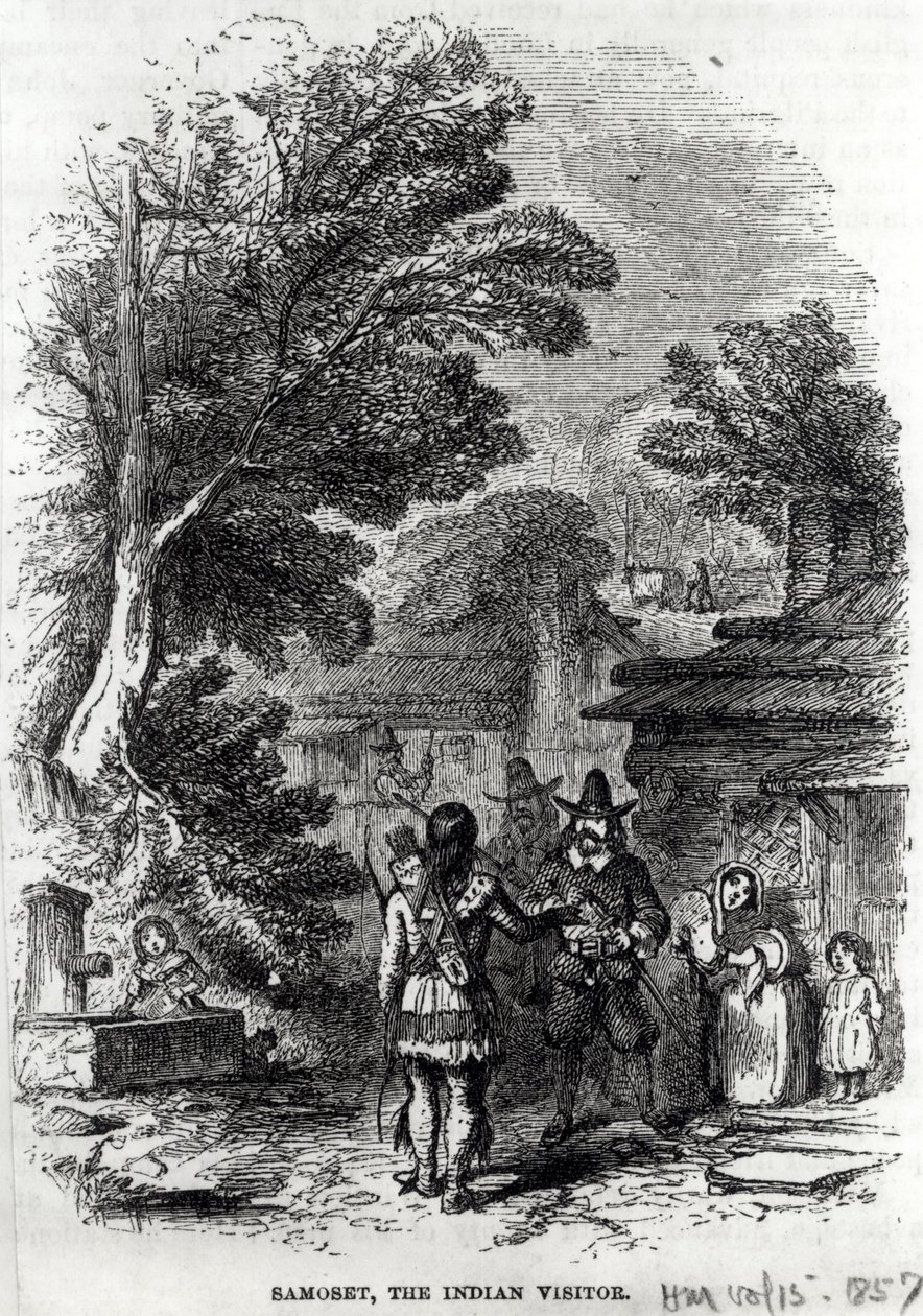 Samoset, le visiteur indien, de 