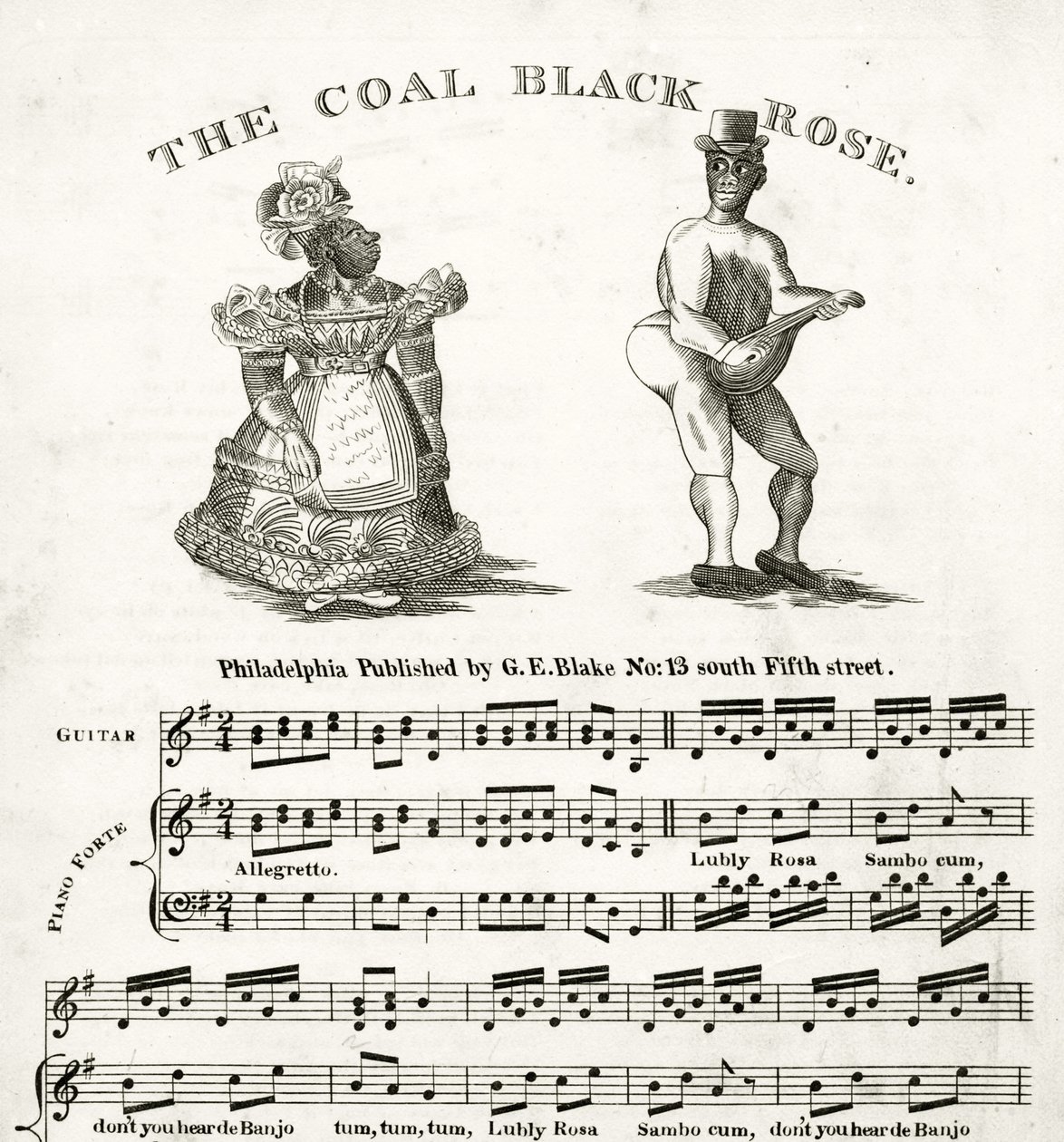 Partition pour The Coal Black Rose - American School