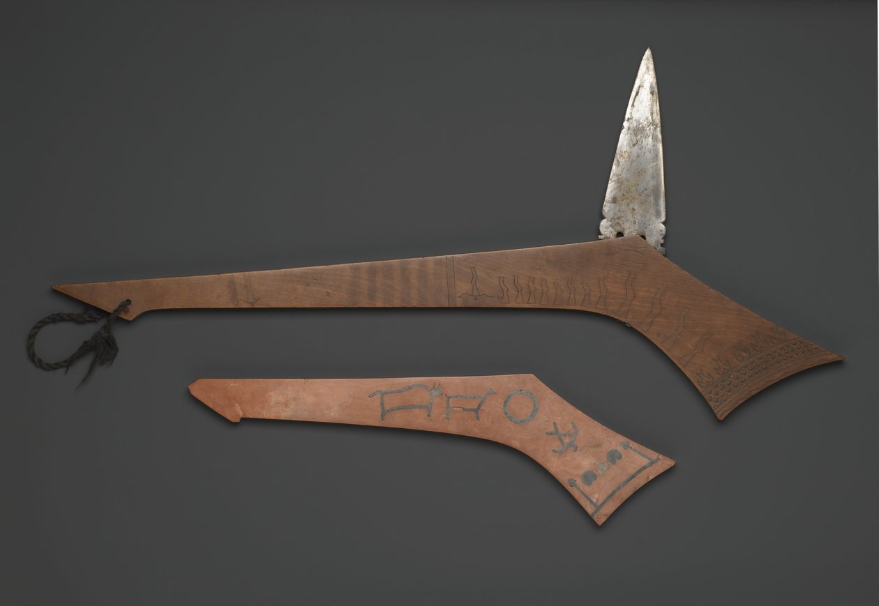 Massue de guerre Sioux, de Fort Snelling, Minnesota - American School