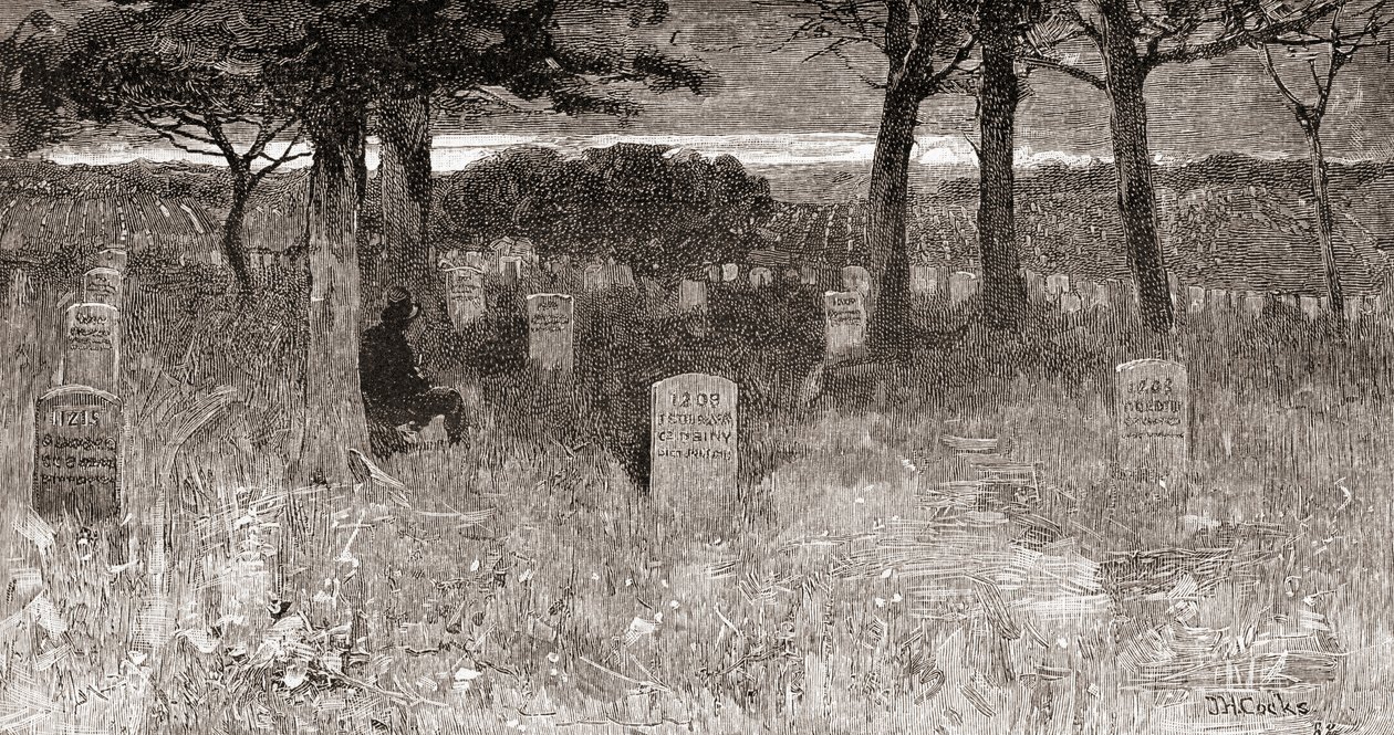 Tombes de soldats au cimetière national d
