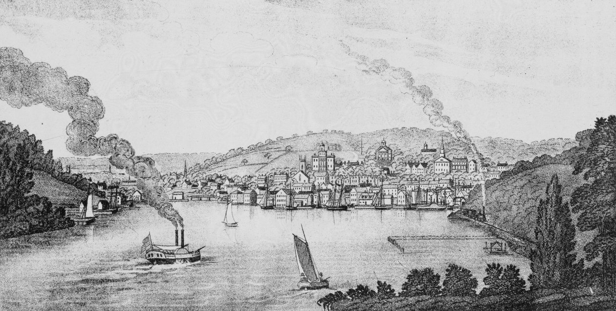 Vue sud de la ville de Norwich, de 