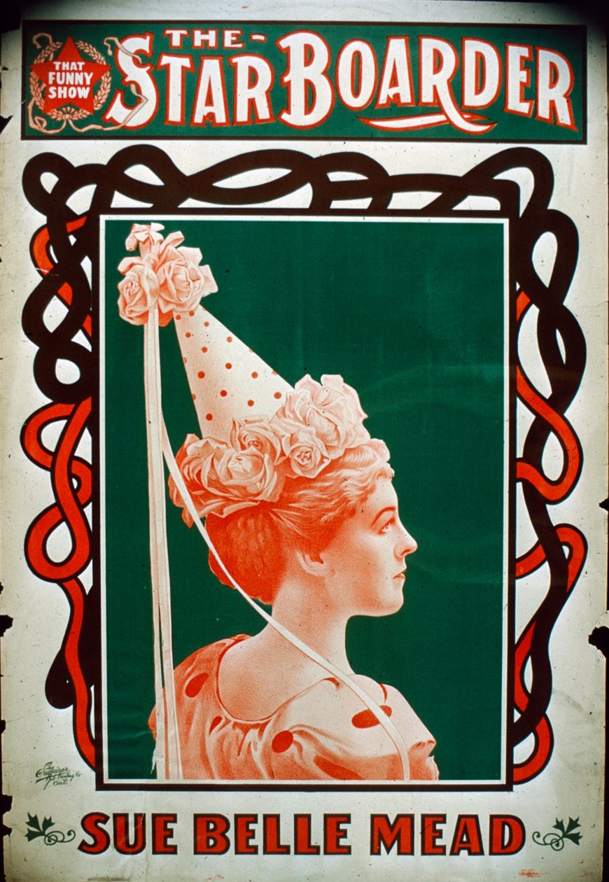 Affiche de théâtre Star Boarder avec l