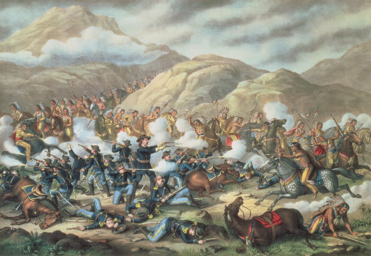 La bataille de Little Big Horn, 25 juin 1876, 1889 - American School