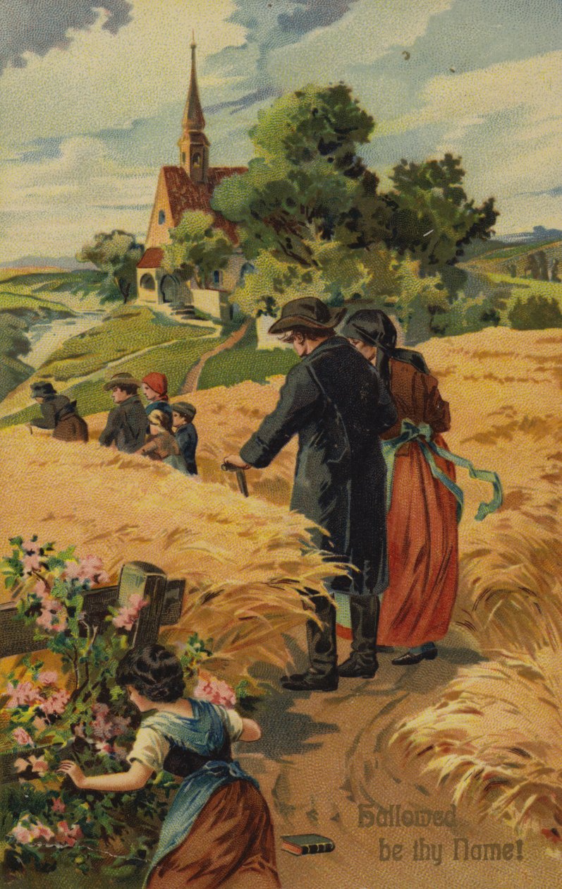 Le Notre Père, que ton nom soit sanctifié (chromolitho) - American School