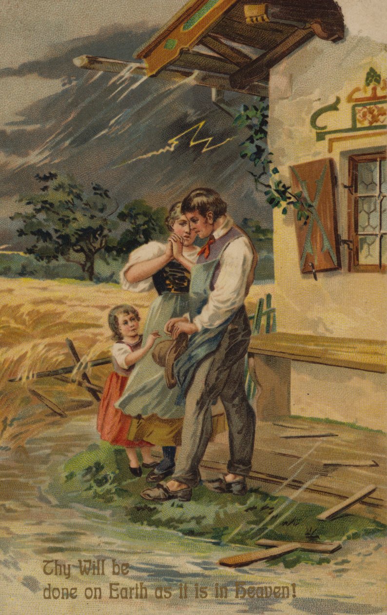 Le Notre Père, que ta volonté soit faite sur la terre comme au ciel (chromolitho) - American School