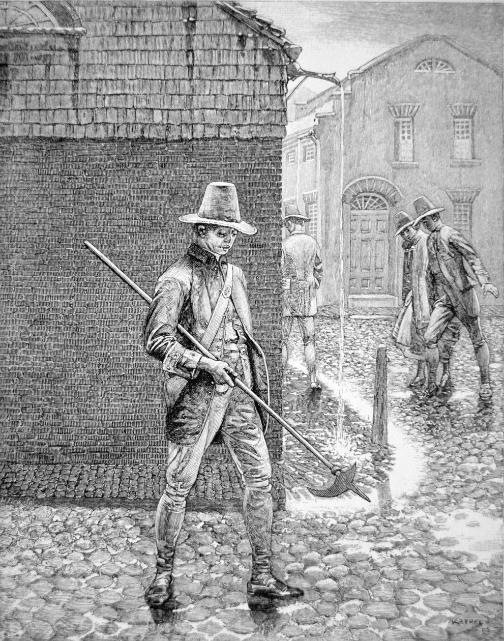 Le policier de New York de 1693 - American School