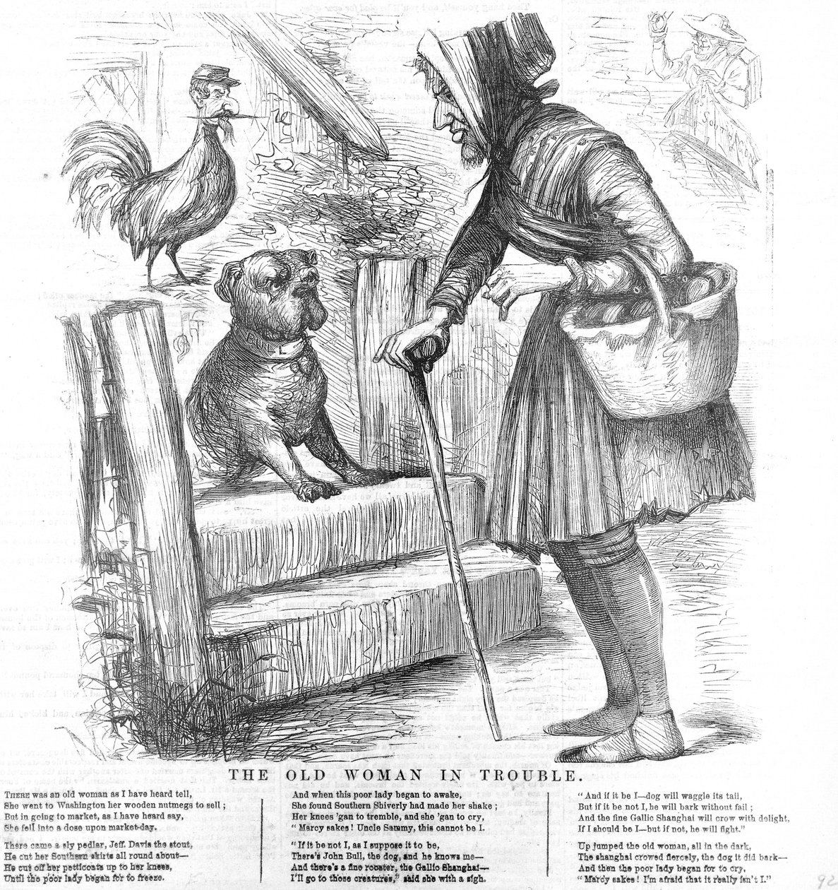 La vieille femme en difficulté - American School