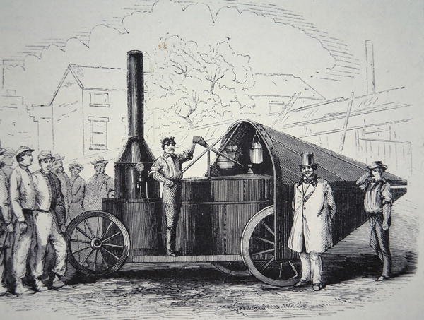 Le canon à vapeur Winans, capturé aux Confédérés pendant la guerre civile américaine, mai 1861 (lithographie) - American School
