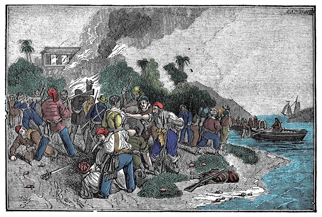 La mort du capitaine Edward Davis - American School