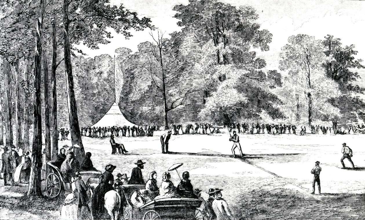 La première convention des clubs de baseball, New York, 1857 - American School
