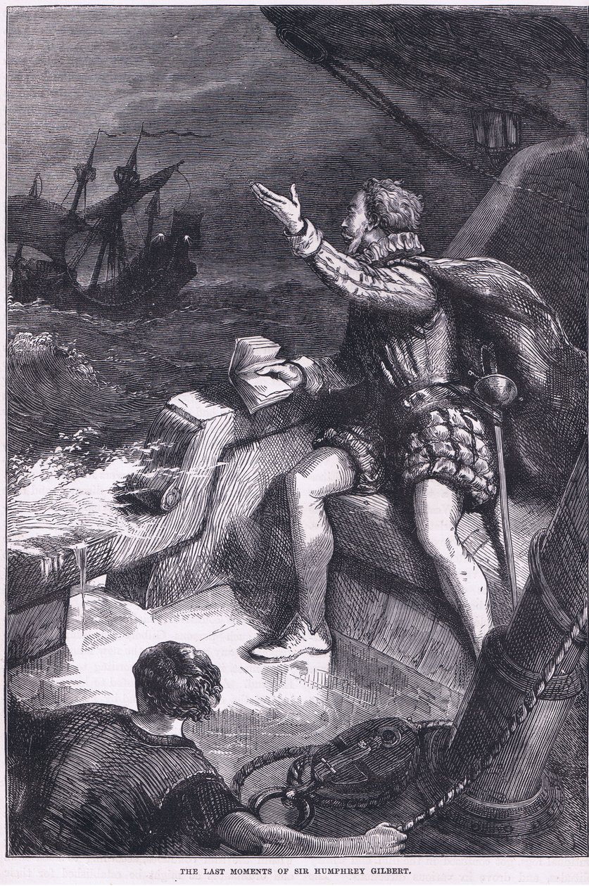 Les derniers moments de Sir Humphrey Gilbert, illustration de Cassell