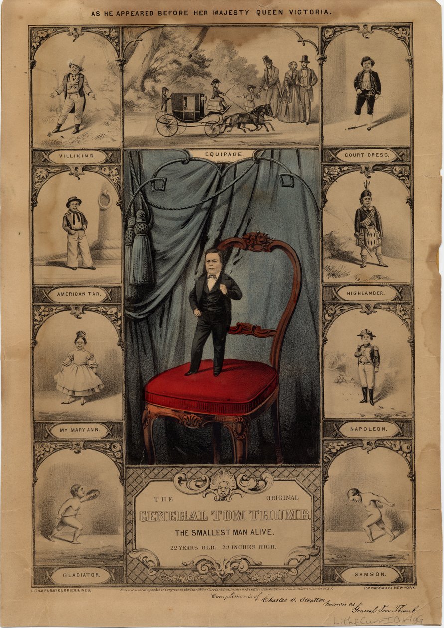 Le général Tom Pouce original: le plus petit homme vivant - American School