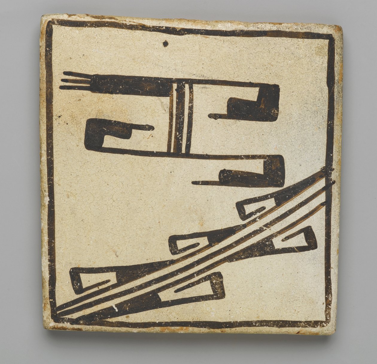 Carreau, fabriqué à Mesa, Arizona par le peuple Hopi - American School